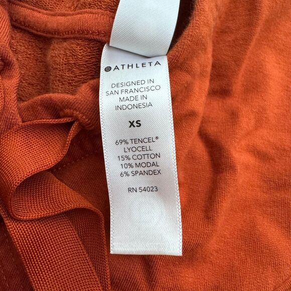 Athleta Boardwalk High Hip Hoodie Size XS Canyon Orange - Picture 7 of 7